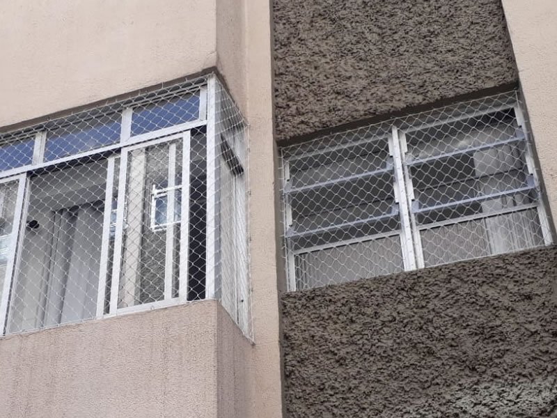 Redes de segurança em prédios em Belo Horizonte